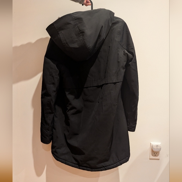 ELVINE - Women's Black Winter Jacket / Coat with Faux Fur Lining - Picture 5 of 9